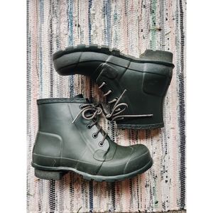HUNTER Mid-Rise Lace-Up Rain boots